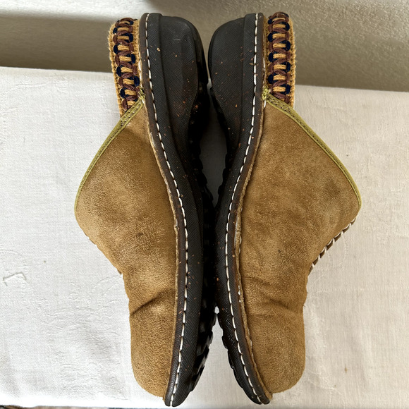 UGG leather clogs Women's Sz 8 Tasman Decorative stitching Boho Hippie Western - Picture 5 of 9